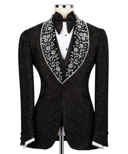 Anthracite Black Beaded Tuxedo