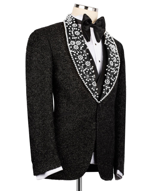 Anthracite Black Beaded Tuxedo