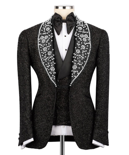 Anthracite Black Beaded Tuxedo