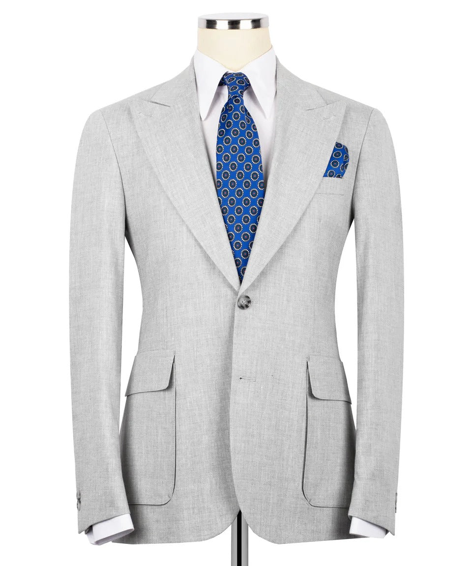 Ash Linen Blazer for Men