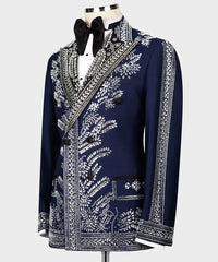 Beaded Blue Tuxedo