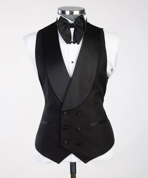 Black Tuxedo Vest