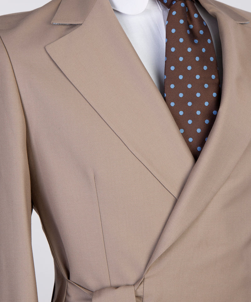 Belted Beige Suit