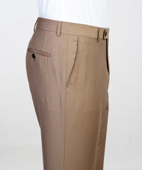 Belted Beige Suit pant