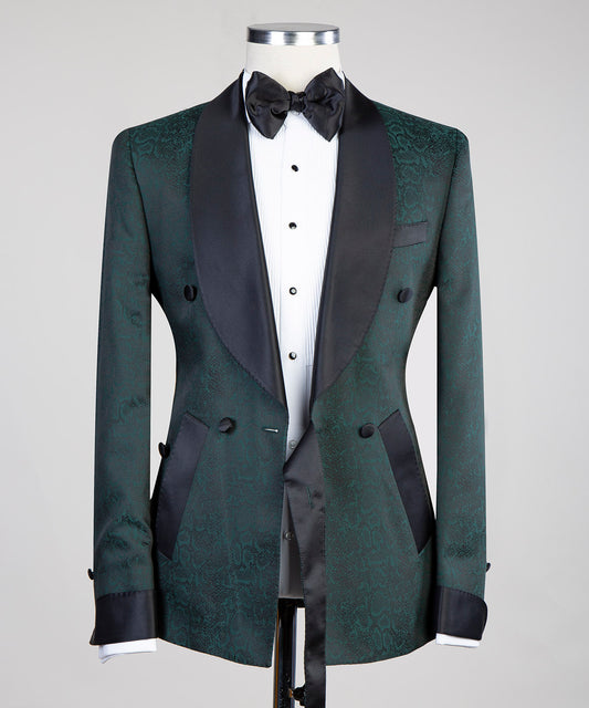 Belted Forest Green Tuxedo