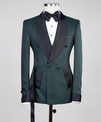 Belted Forest Green Tuxedo