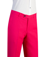 Belted Neon Pink Suit pant 