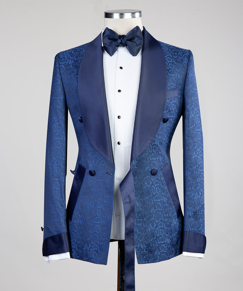 Belted Tuxedo Blue