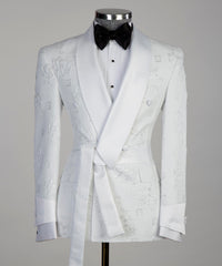 Belted Tuxedo White 