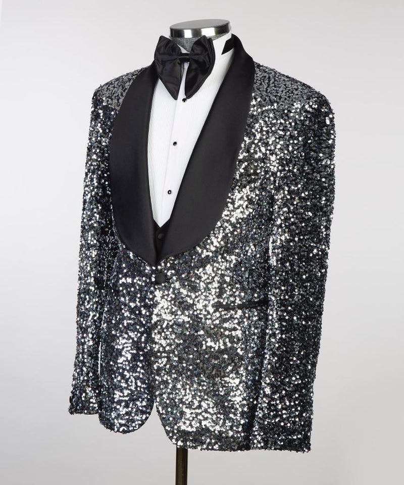 Black Glitter Tuxedo