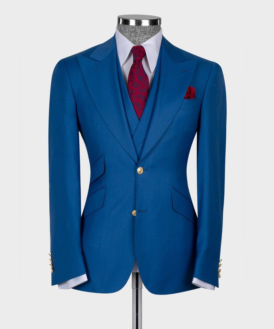 Blue Virtuoso Three-piece Suit