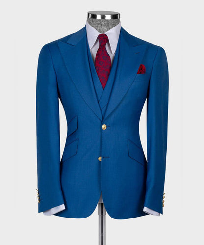 Blue Virtuoso Three-piece Suit