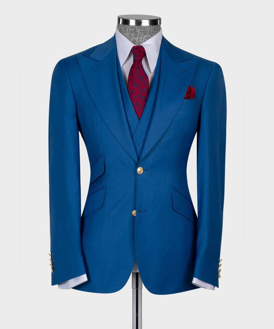 Blue Virtuoso Three-piece Suit