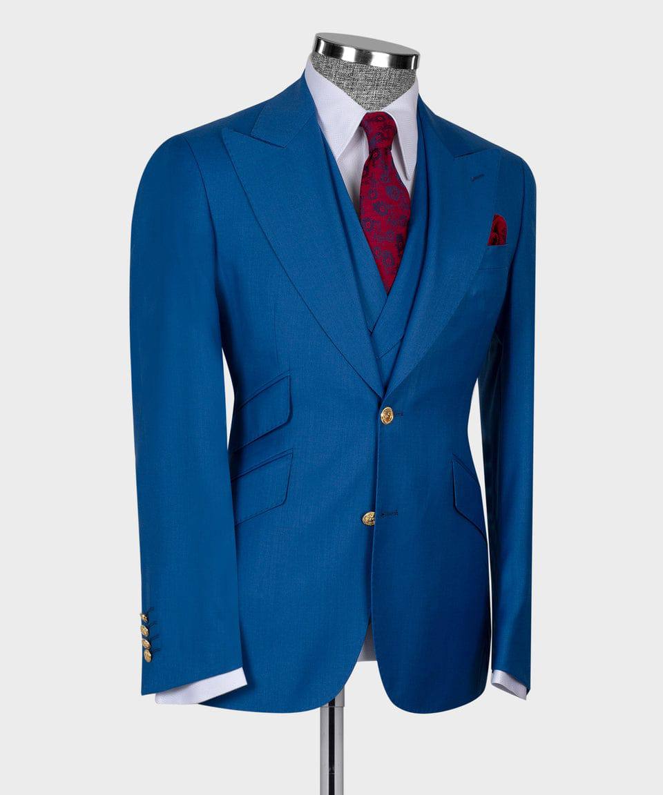 Blue Virtuoso Three-piece Suit
