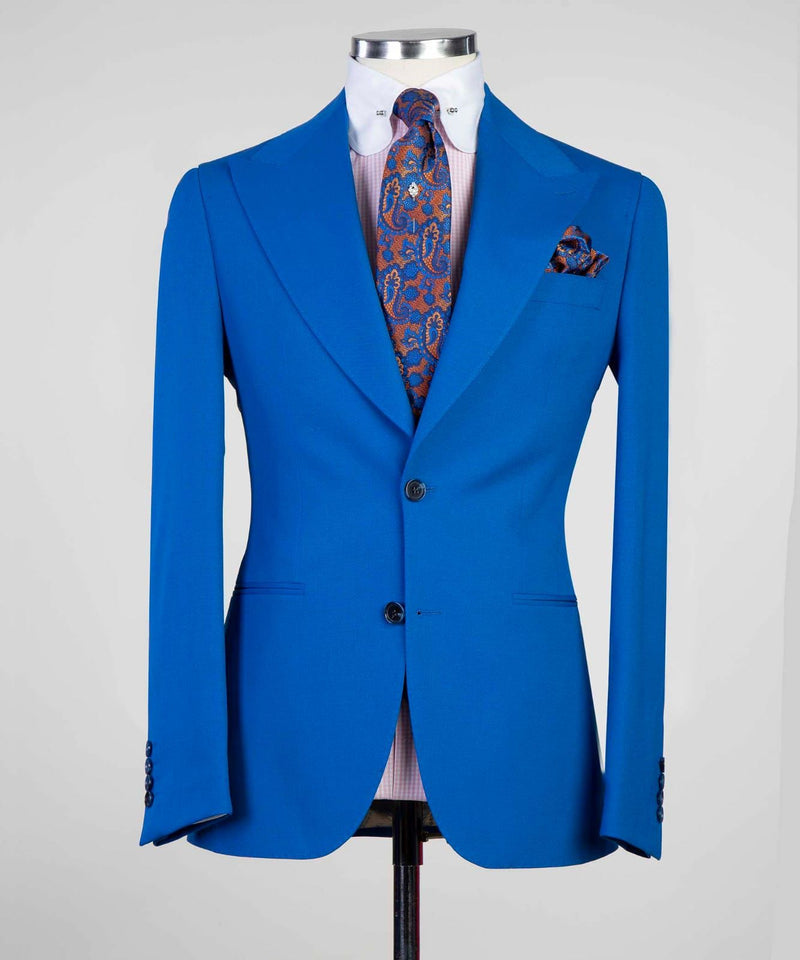 Blue 3 Piece Suit For Men