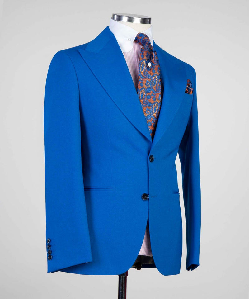 Blue 3 Piece Suit For Men