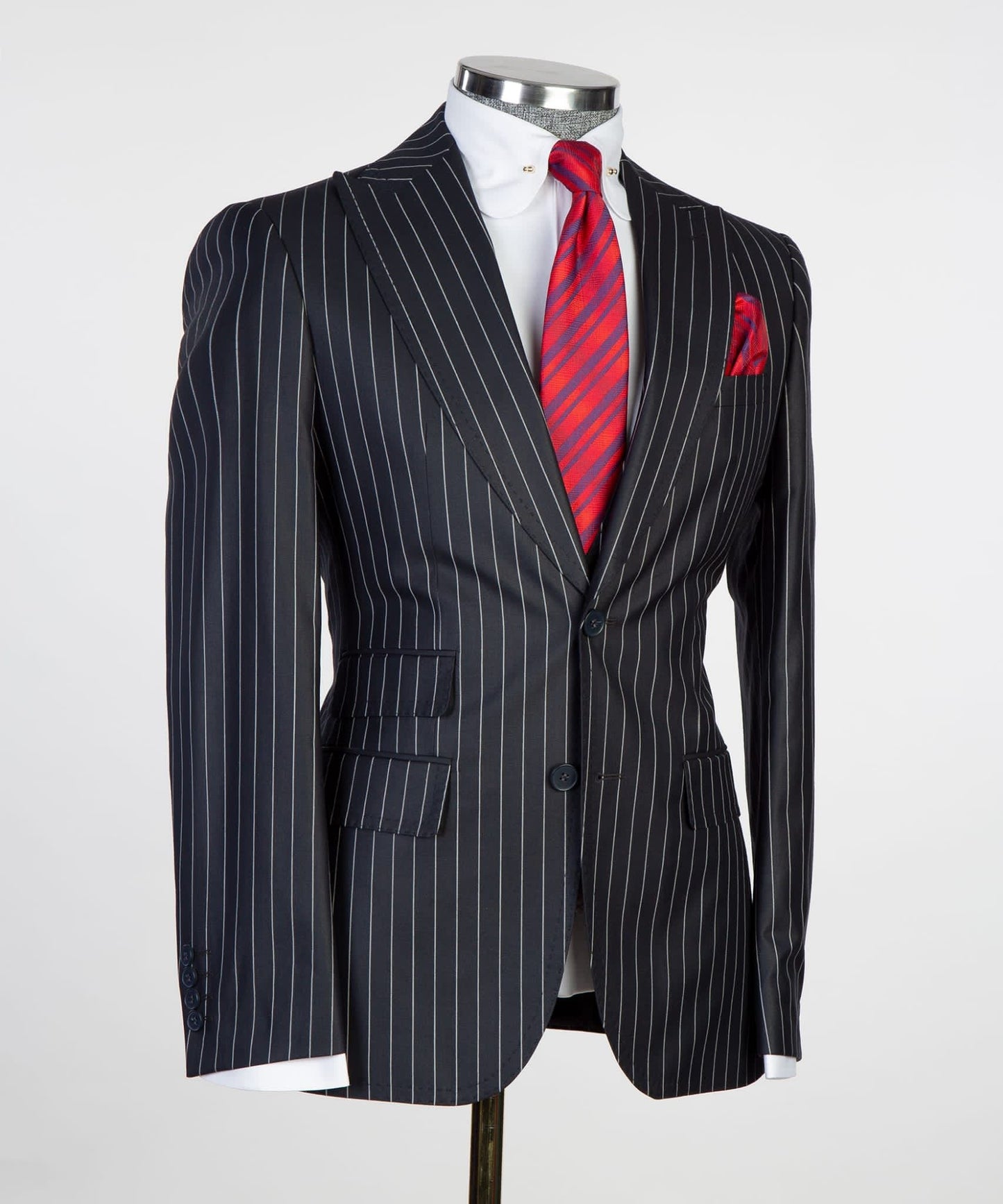 Business Black Striped Suit