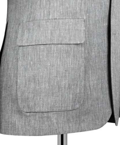 Classic Gray Linen Blazer for Men – Sophisticated & Summer-Ready