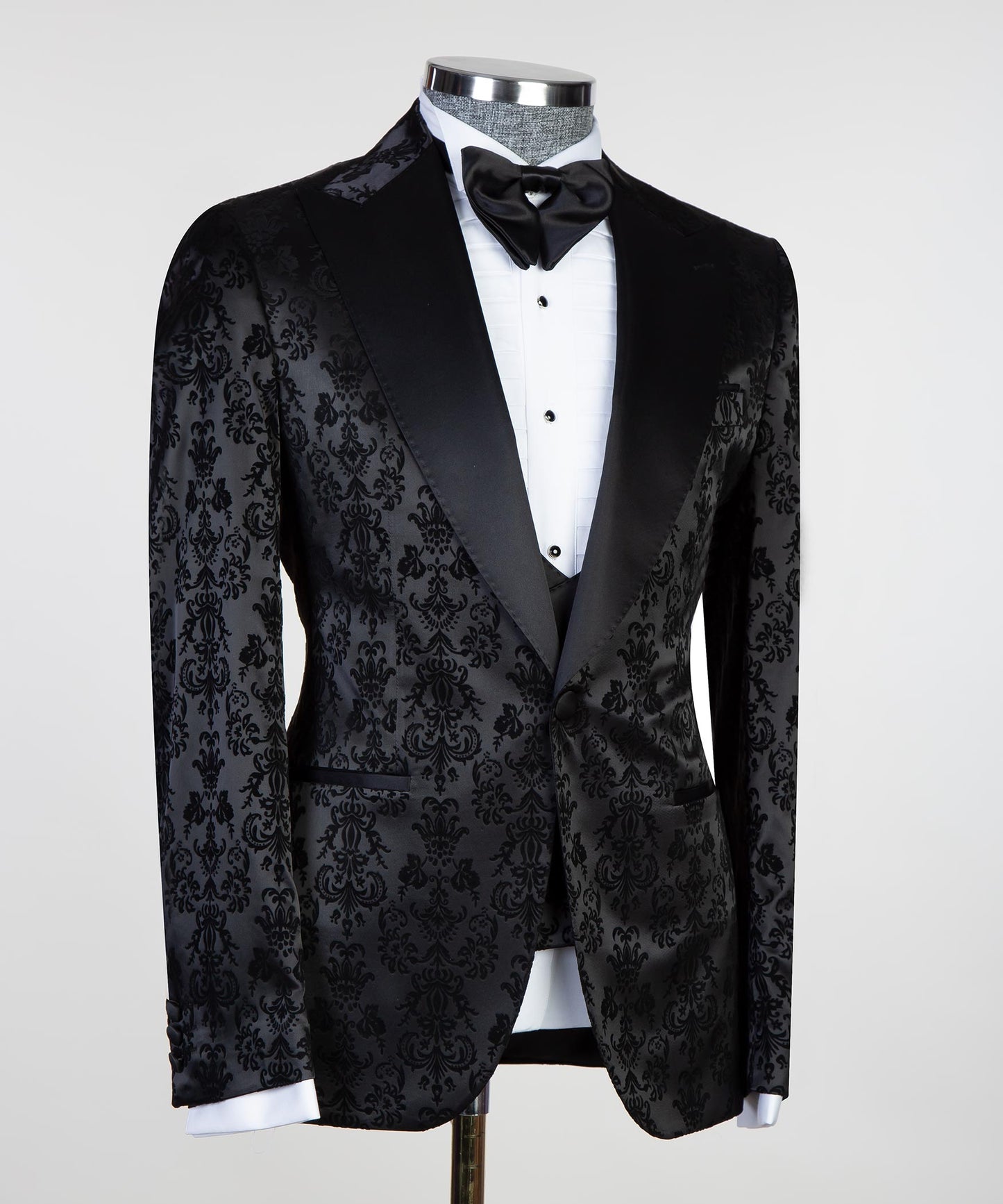 Classic Black Double Breasted Tuxedo