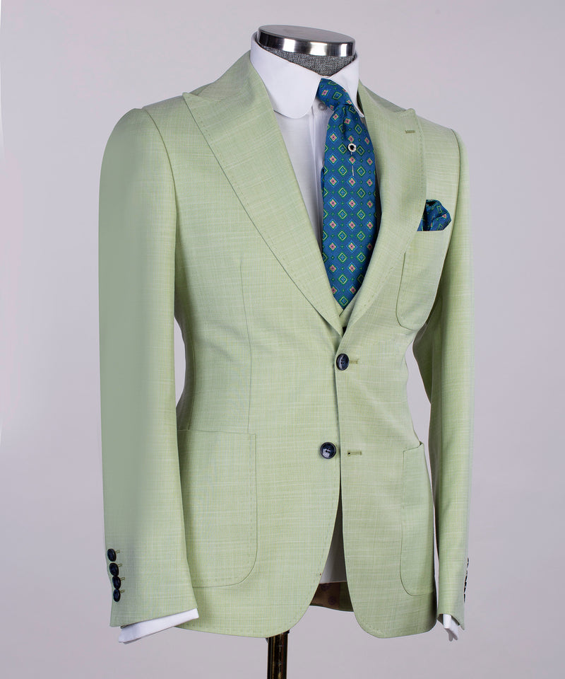 Classic Business Light Green Suit