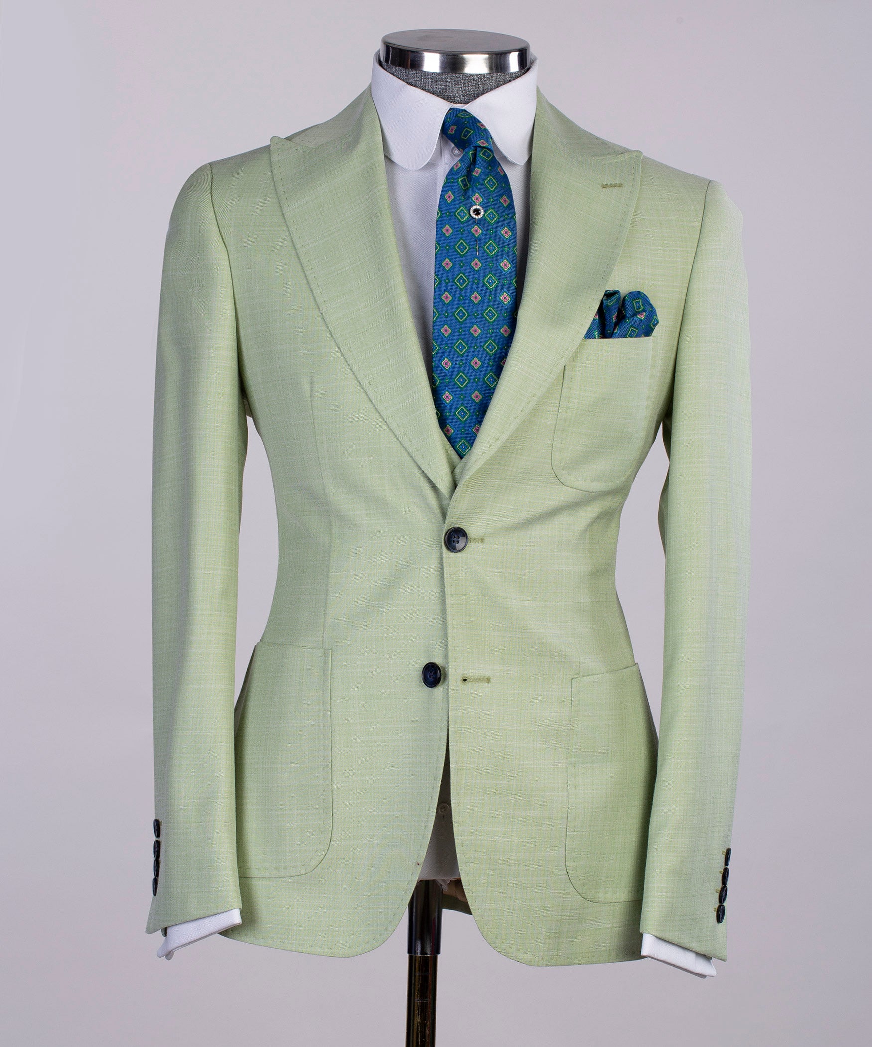 Classic Business Light Green Suit