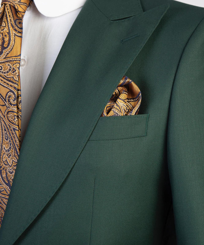 Classic Dark Green Suit For Men 