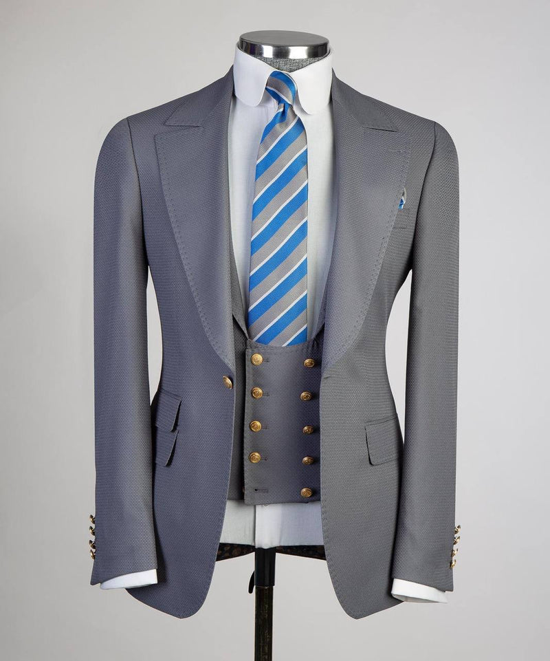 Classic Grey 3 Piece Suit 