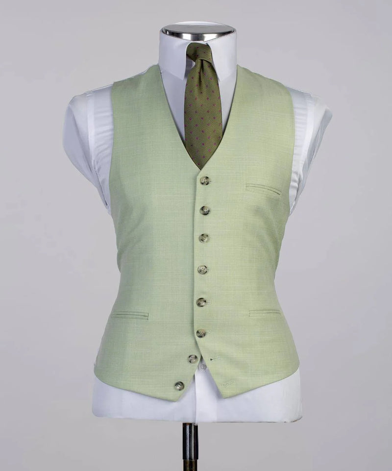 Classic Light Green 3 Piece Suit 