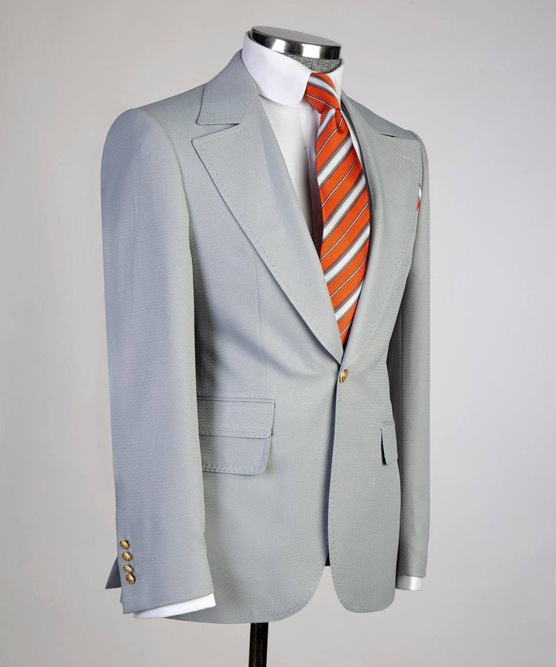 Classic Light Grey 3 Piece Suit