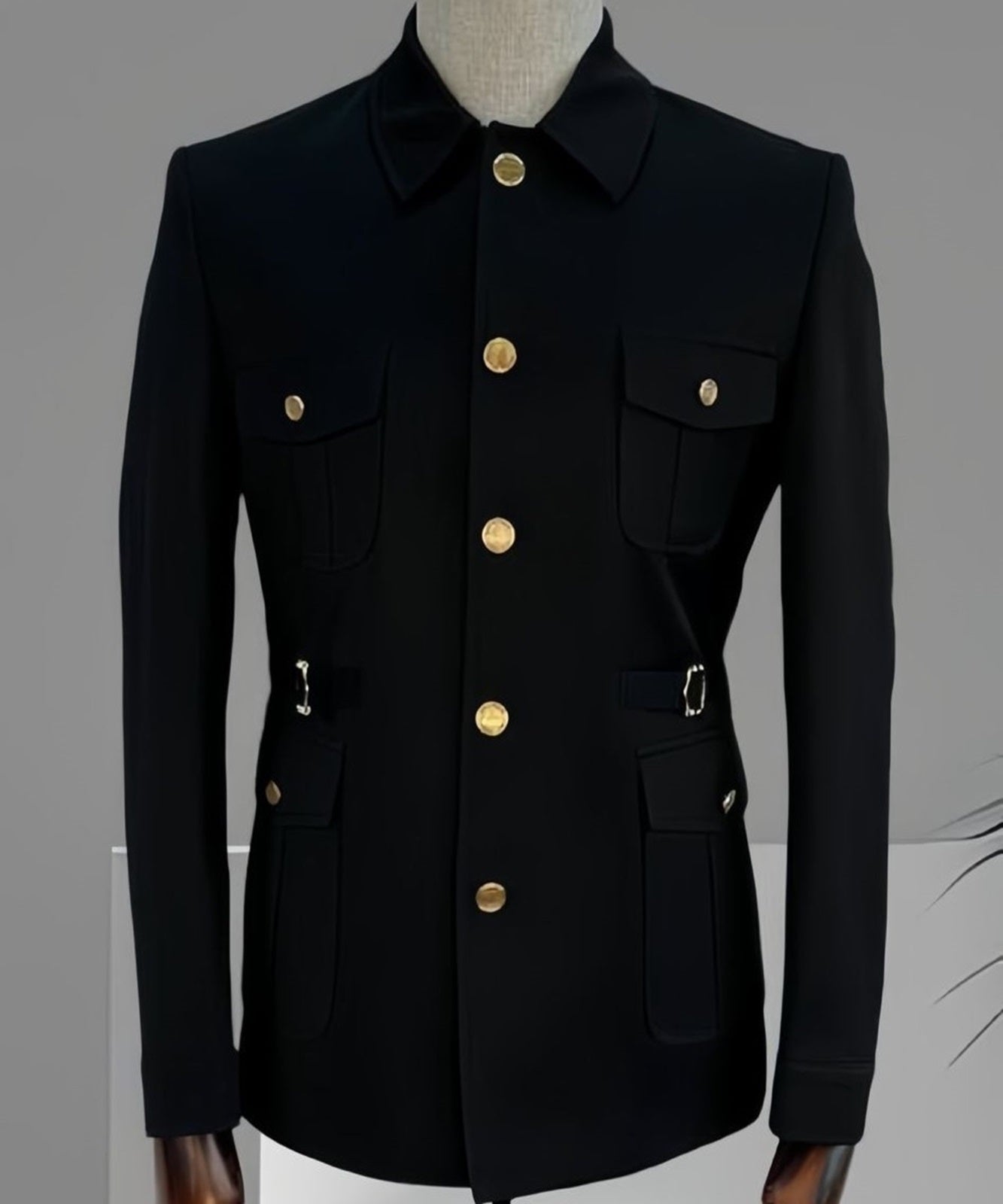 Classic Men's Black Slim Fit Suit