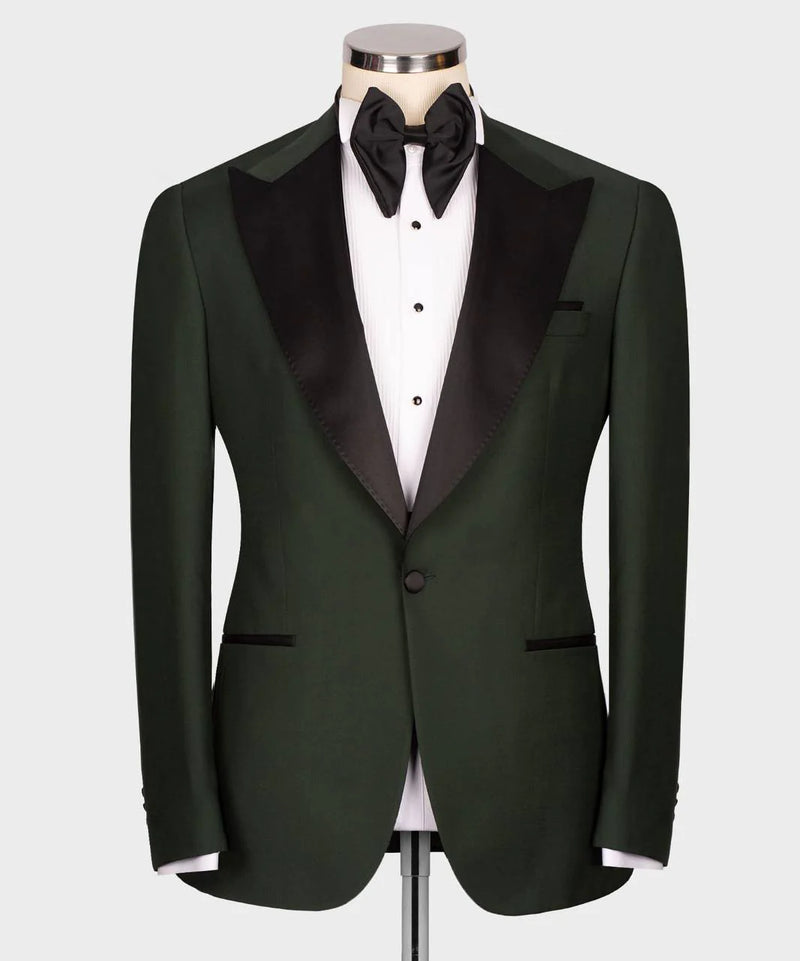 Dark Olive Green Wedding Tuxedo