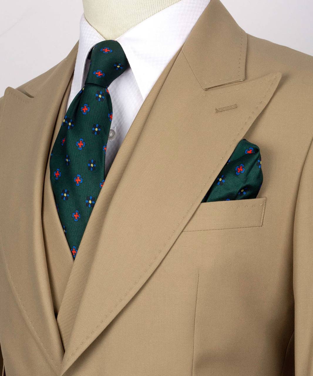 Costume de luxe orange 3 pièces