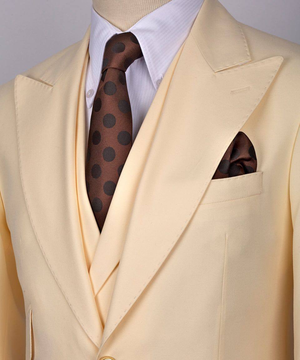 Traje blanco holandés de tres piezas
