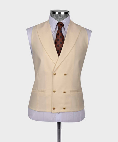 Traje blanco holandés de tres piezas