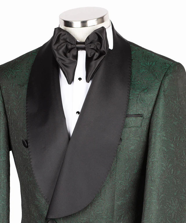Shiny Green Double Breasted Tuxedo