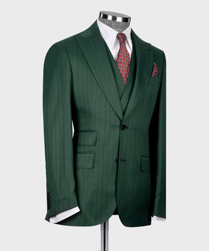Traje de raya diplomática "Emerald Authority"