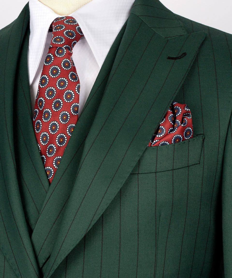 Traje de raya diplomática "Emerald Authority"