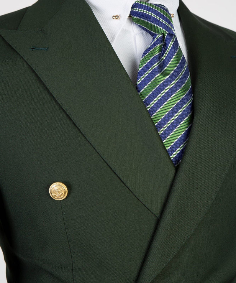 Forest Green Double breasted Suit