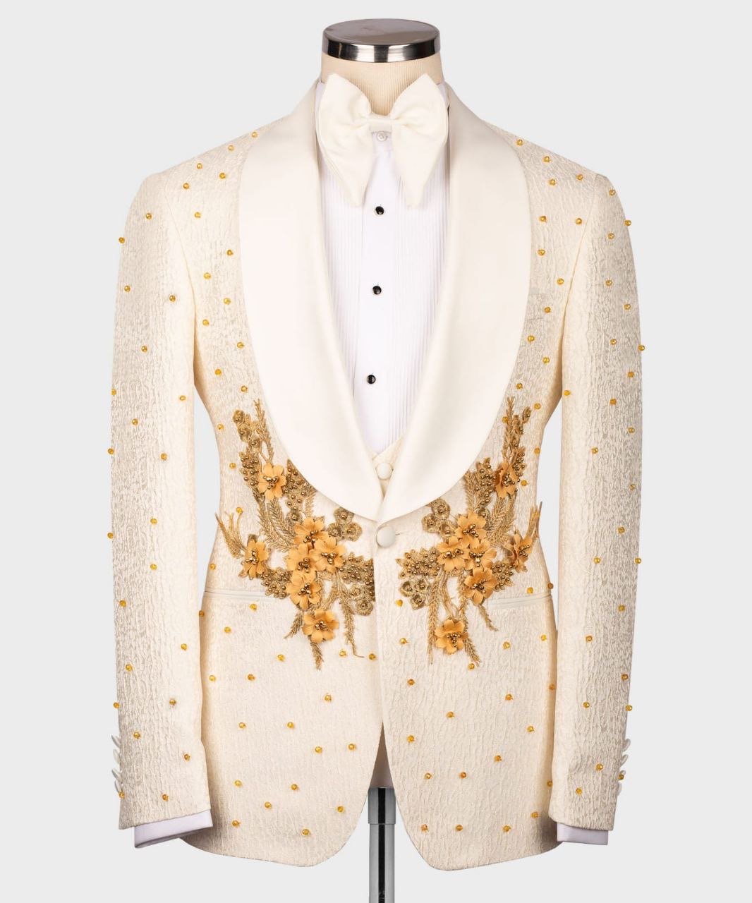 Gold Dazzles Ivory Tuxedo