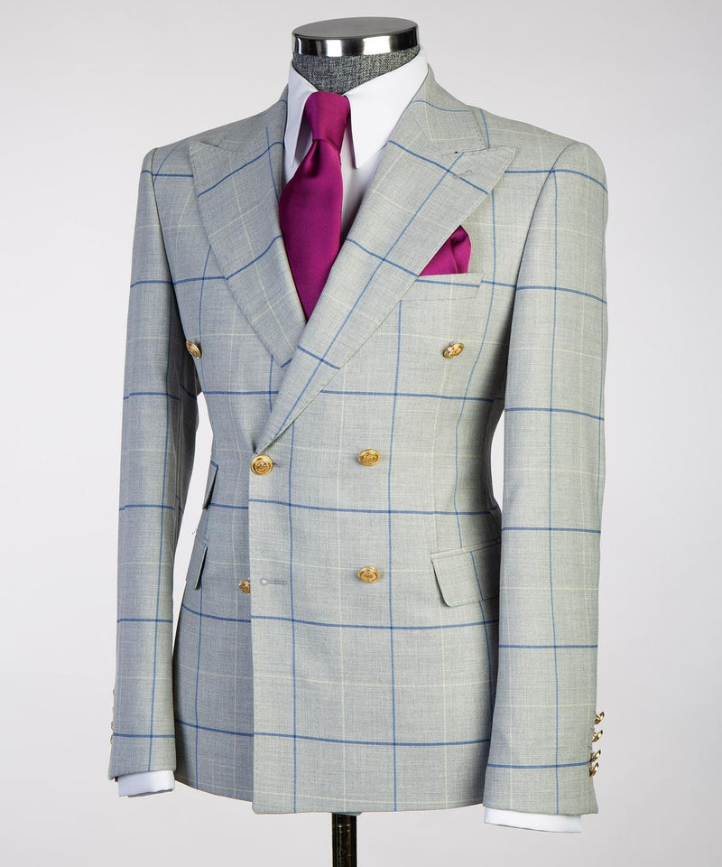 Sartoria Gray Double Breasted Suit 