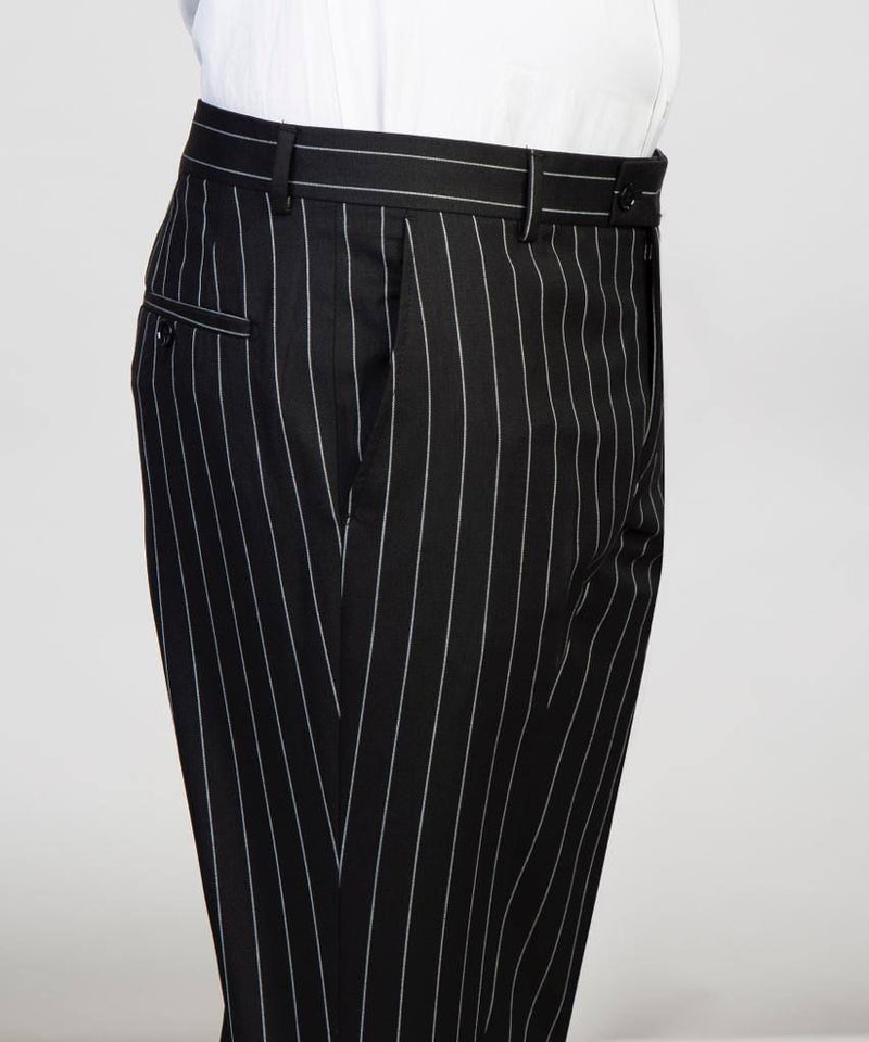 black plaid suit mens pant