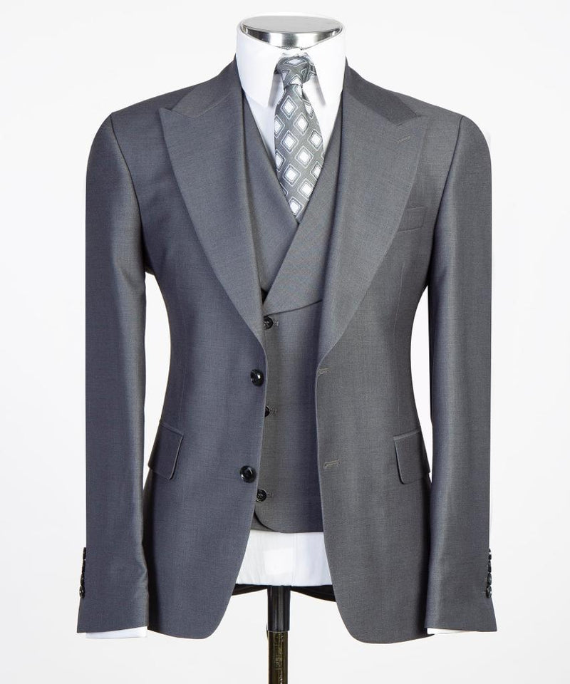 dark grey suit