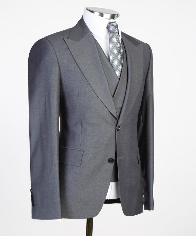 dark grey suit