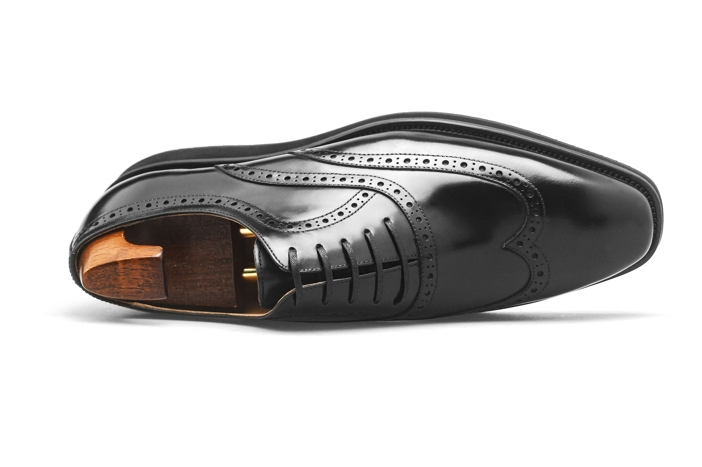 Imperial Wingtip Black Brogues
