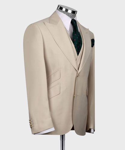 Costume de luxe orange 3 pièces