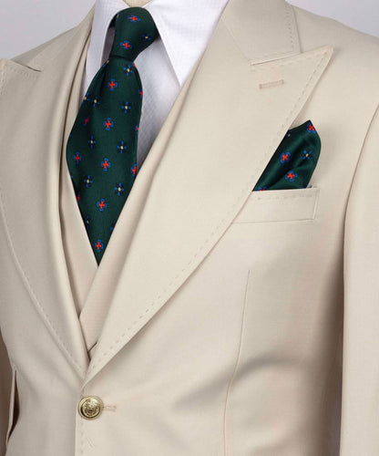 Costume de luxe orange 3 pièces