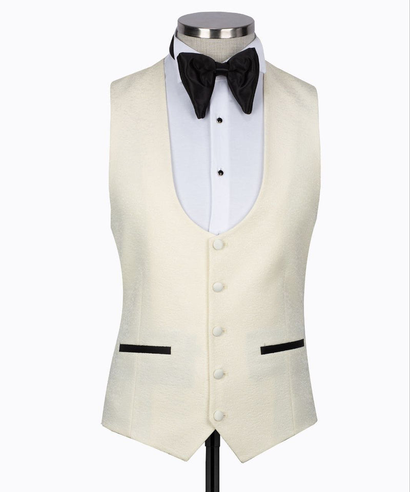 Ivory Tuxedo Vest