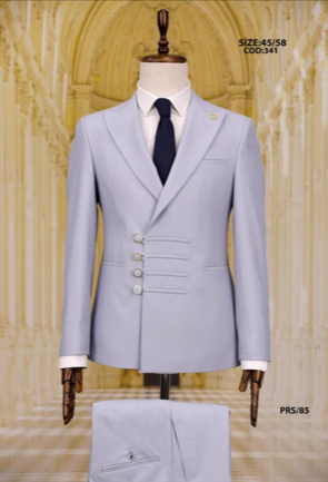 Lavender 3 Piece Suit For Men