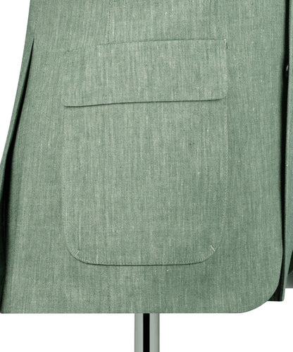 Light Green Linen Blazer for Men – Fresh, Stylish & Summer-Perfect