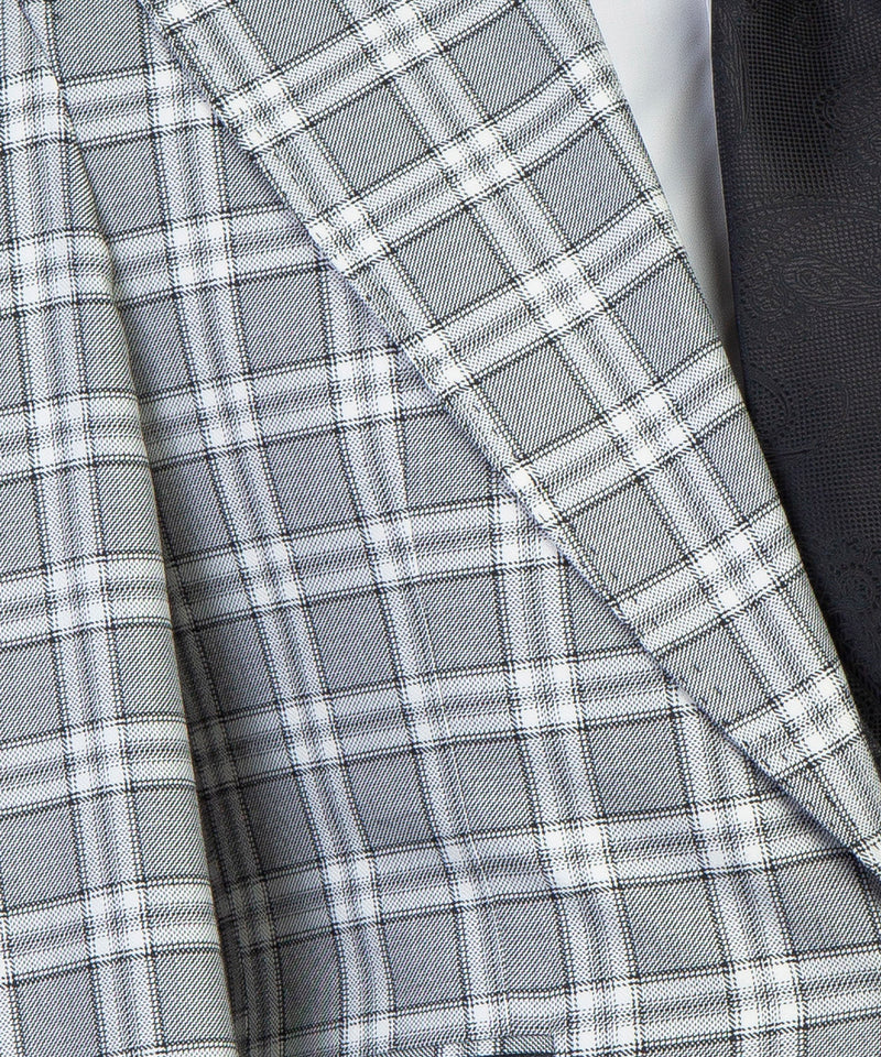 Light Gray Check Business Suit